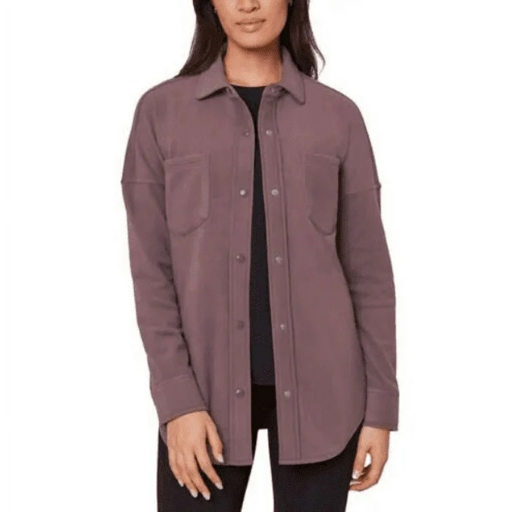 Mondetta Mauve Button-Up Sweater Jacket